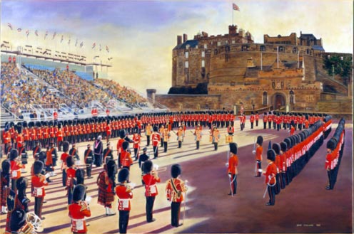 2nd Battalion Scots Guards. The Installation of the Governor of Edinburgh Castle