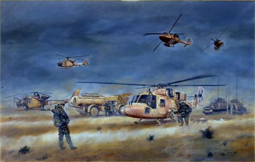 Helicopter Landing Site in Iraq, Operation DESERT STORM