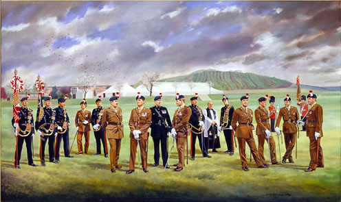 Officers of the 1st Battalion, Royal Regiment of Fusiliers