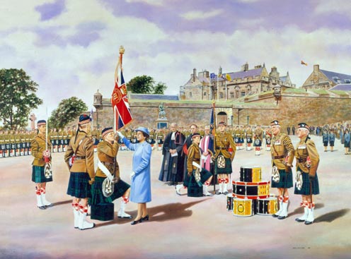 Presentation of Colours to 3rd Battalion 51st Highland Volunteers